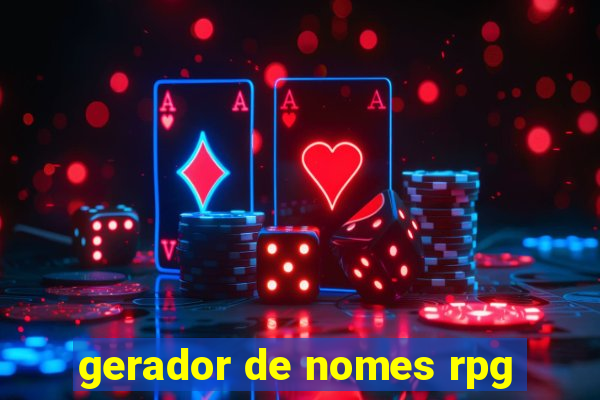 gerador de nomes rpg